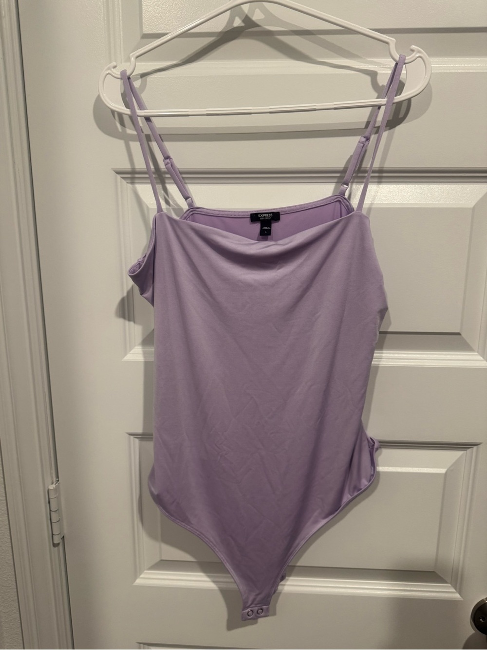 Express Body Contour Bodysuit Lilac Purple Large